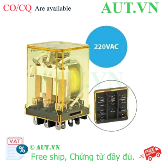 Ảnh của Rơ le công suất IDEC RR3B-U AC220 11 chân dẹt 10A