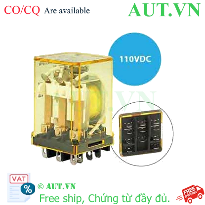 Ảnh của Rơ le công suất IDEC RR3B-U DC110 11 chân dẹt 10A