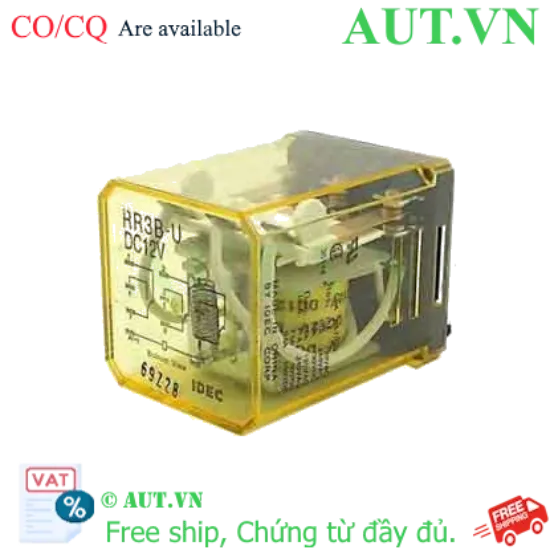 Ảnh của Rơ le công suất IDEC RR3B-U DC12 11 chân dẹt 10A