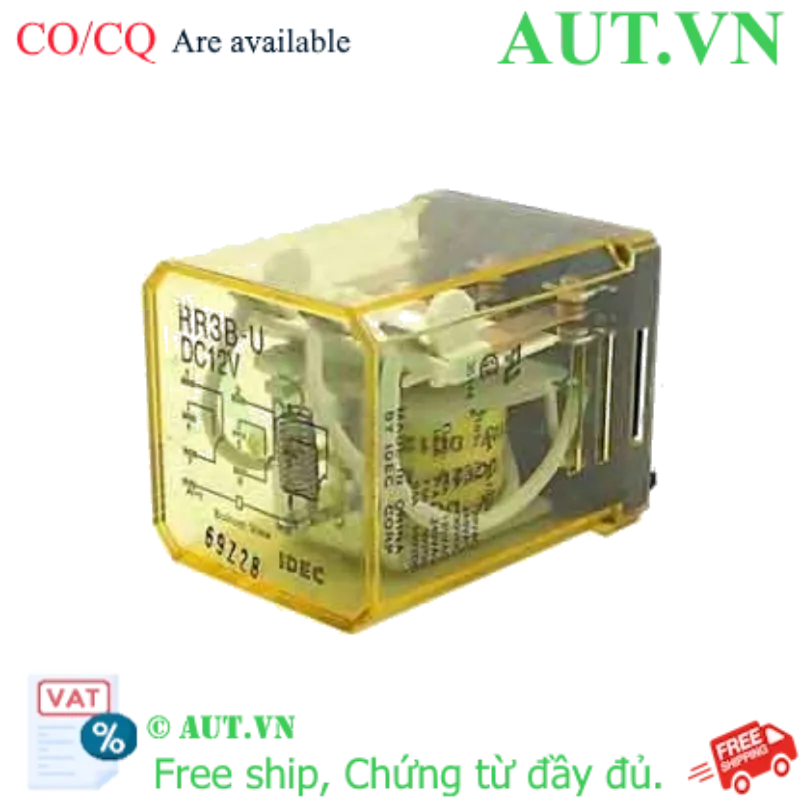 Ảnh của Rơ le công suất IDEC RR3B-U DC12 11 chân dẹt 10A