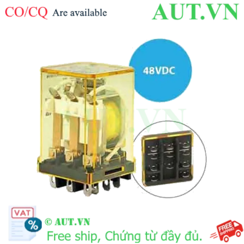 Ảnh của Rơ le công suất IDEC RR3B-U DC48 11 chân dẹt 10A