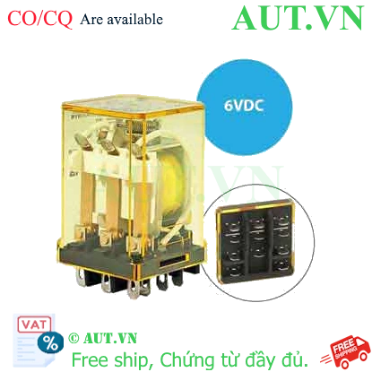 Ảnh của Rơ le công suất IDEC RR3B-U DC6 11 chân dẹt 10A