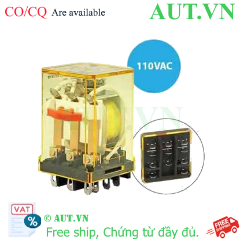 Ảnh của Rơ le công suất IDEC RR3B-UC AC110 11 chân dẹt 10A