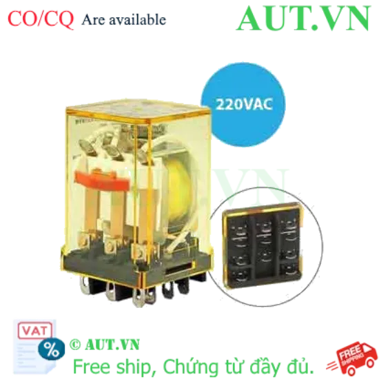 Ảnh của Rơ le công suất IDEC RR3B-UC AC220 11 chân dẹt 10A