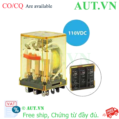 Ảnh của Rơ le công suất IDEC RR3B-UC DC110 11 chân dẹt 10A