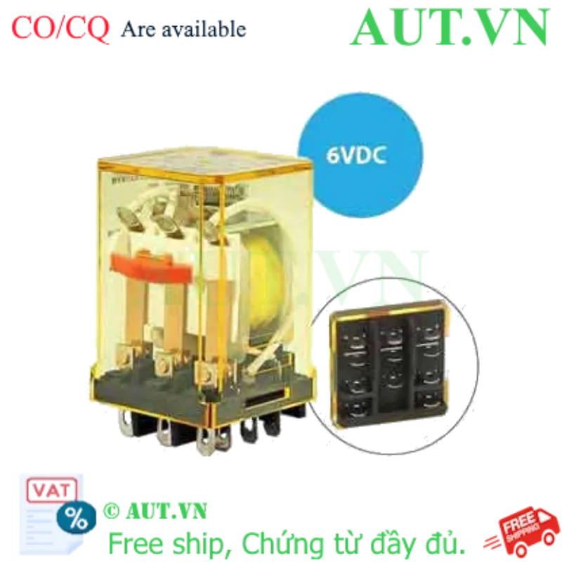 Ảnh của Rơ le công suất IDEC RR3B-UC DC6 11 chân dẹt 10A
