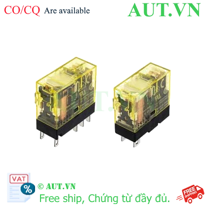 Ảnh của Rơ le nguồn dạng chân cắm (tiếp điểm đôi) IDEC RJ22S-CLR-A12 