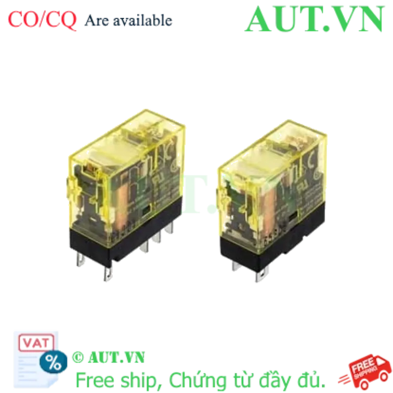 Ảnh của Rơ le nguồn dạng chân cắm (tiếp điểm đôi) IDEC RJ22S-CR-A240 