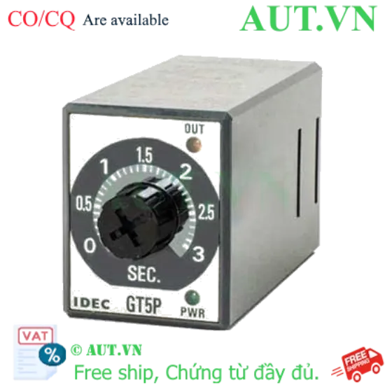Ảnh của Rơ le thời gian One-shot IDEC GT5P-P3SA200 3s, 8 chân tròn