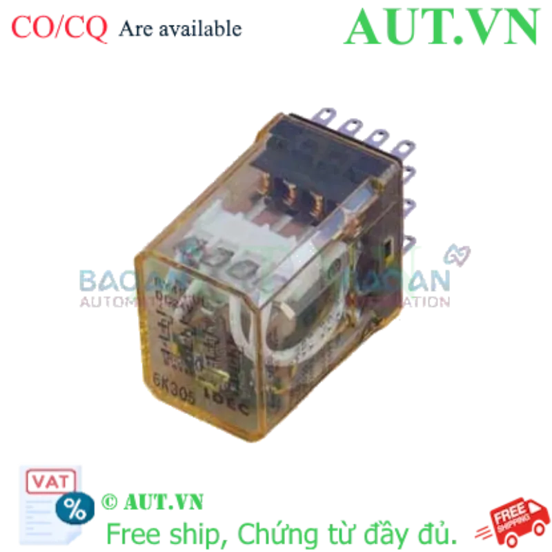 Ảnh của Rơ le trung gian IDEC RY4S-UL-DC24 14 chân dẹt 5A