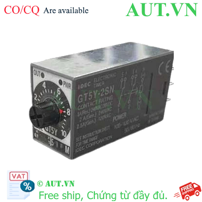 Ảnh của Time relays IDEC GT5Y-2SN1A100 - Plug-In, DPDT, 8 chân dẹt