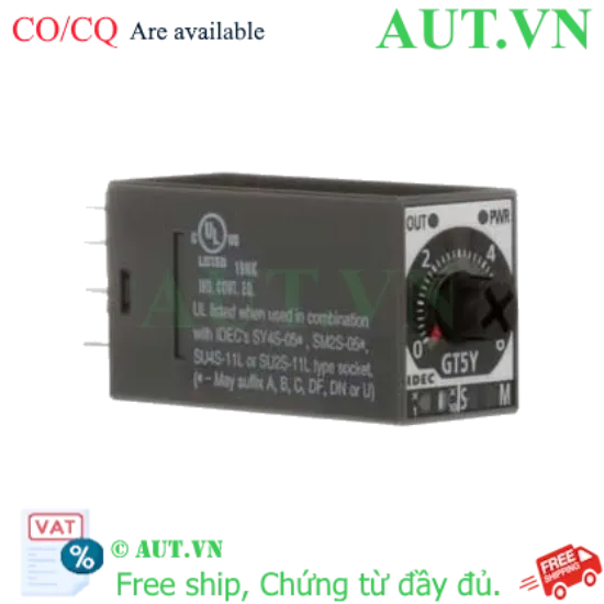 Ảnh của Time relays IDEC GT5Y-2SN6A100 - 60h, DPDT, 8 chân dẹt