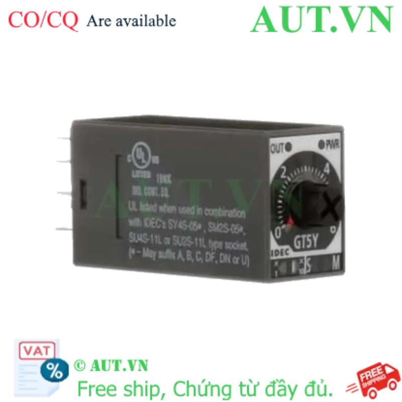 Ảnh của Time relays IDEC GT5Y-2SN6A100 - 60h, DPDT, 8 chân dẹt