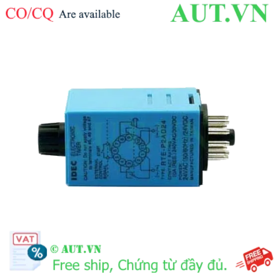 Ảnh của Time Relays IDEC RTE-P2AD24 600h, 11 chân tròn, nguồn 24V