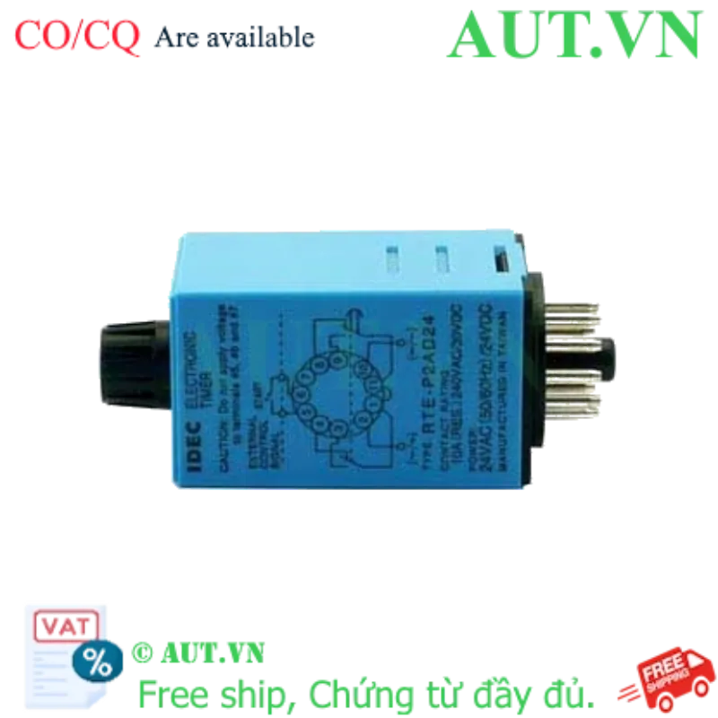 Ảnh của Time Relays IDEC RTE-P2AD24 600h, 11 chân tròn, nguồn 24V