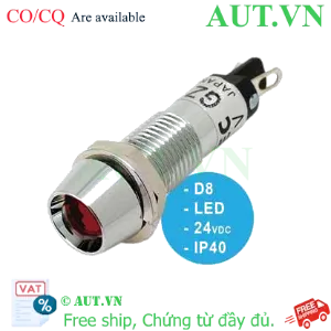 Ảnh của UP8-2489R Đèn báo LED IDEC, 24VDC, D8, đèn LED, đỏ