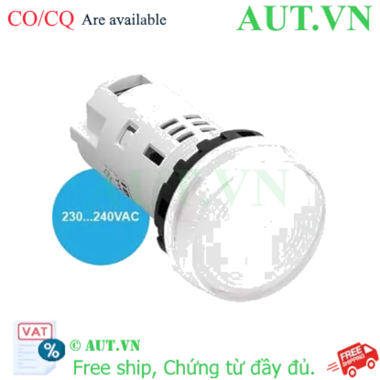 Ảnh của YW1P-1UQM3PW | Đèn báo IDEC | D22 màu trắng 230-240VAC