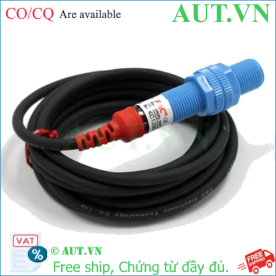 Ảnh của Cảm Biến Điện Dung F&C FKC1205-N M12 NPN NO | Phát Hiện Phi Kim, Chất Lỏng