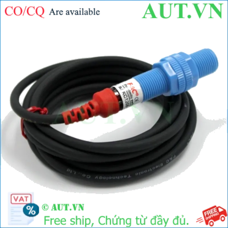 Ảnh của Cảm Biến Điện Dung F&C FKC1205-N M12 NPN NO | Phát Hiện Phi Kim, Chất Lỏng