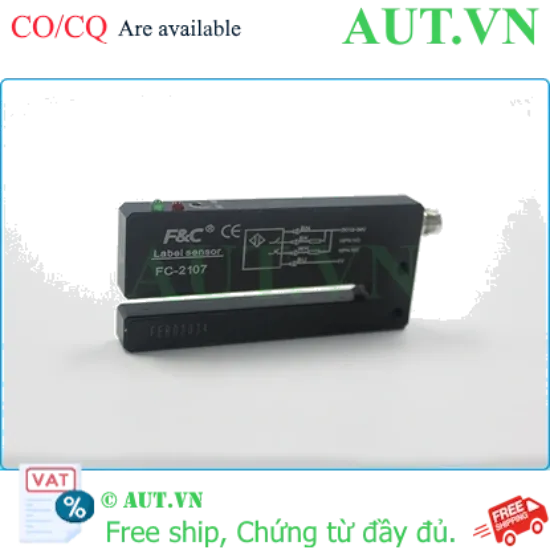 Ảnh của Cảm biến nhãn dán F&C FC-2107P/D – Cảm biến quang dạng khe chính hãng