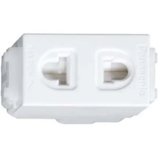 Ảnh của Ổ cắm đơn 2 chấu Panasonic WEV1081-7SW 16A Chính hãng