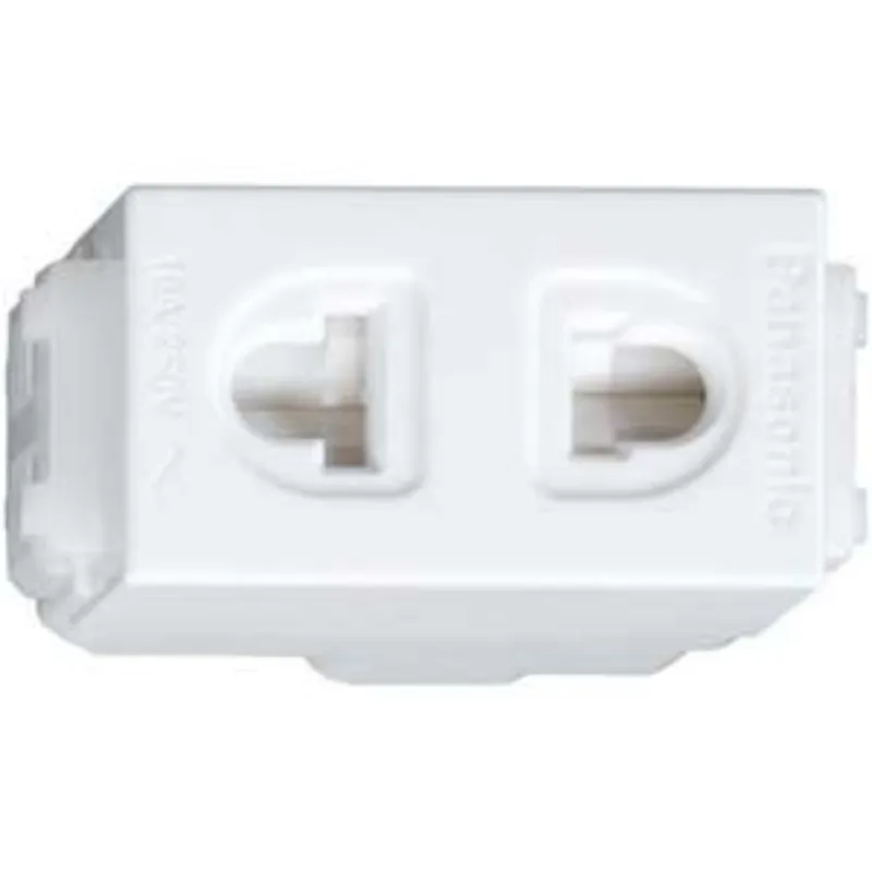 Ảnh của Ổ cắm đơn 2 chấu Panasonic WEV1081-7SW 16A Chính hãng