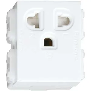 Ảnh của Ổ cắm đơn 3 chấu Panasonic WEV1181-7SW - Chính hãng, An toàn