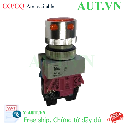 Ảnh của Nút nhấn nhả có đèn IDEC ALFW22211DA 24VAC/DC D22 1NO+1NC (Hổ phách)