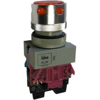 Ảnh của Nút nhấn nhả có đèn IDEC ALFW22211DA 24VAC/DC D22 1NO+1NC (Hổ phách)