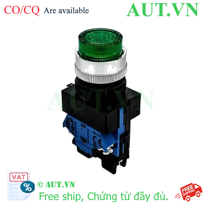 Ảnh của Nút nhấn nhả có đèn IDEC ALW22211DG 24VAC/DC D22 1NO+1NC (Xanh)