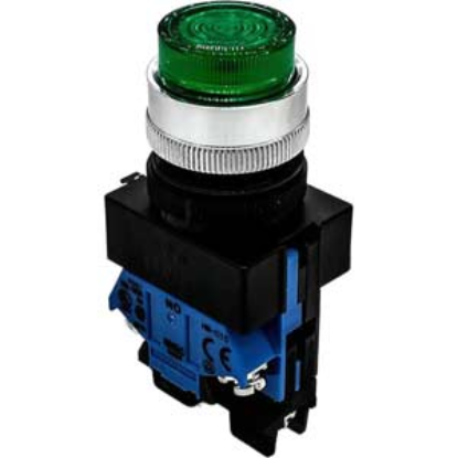 Ảnh của Nút nhấn nhả có đèn IDEC ALW22211DG 24VAC/DC D22 1NO+1NC (Xanh)