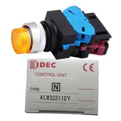 Ảnh của Nút nhấn nhả có đèn IDEC ALW22211DY 24VAC/DC D22 1NO+1NC (Vàng)