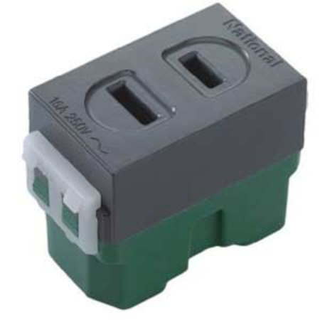 Ảnh của Hạt Ổ Cắm 2 Chân Dẹt Panasonic WEG1001H - Nhựa Resin Cao Cấp (AUT VN)