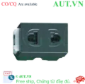 Ảnh của Hạt Ổ Cắm Nhựa Resin Panasonic WEV1081-7H (2 Chấu Có Màn Che An Toàn) - Màu Đen