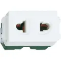 Ảnh của Hạt Ổ Cắm Panasonic WEV1091SW Nhựa Resin - Ổ Cắm Đa Năng 2 Chấu Có Màn Che