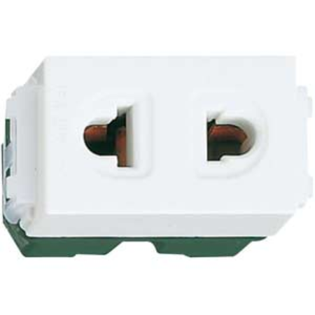 Ảnh của Hạt Ổ Cắm Panasonic WEV1091SW Nhựa Resin - Ổ Cắm Đa Năng 2 Chấu Có Màn Che