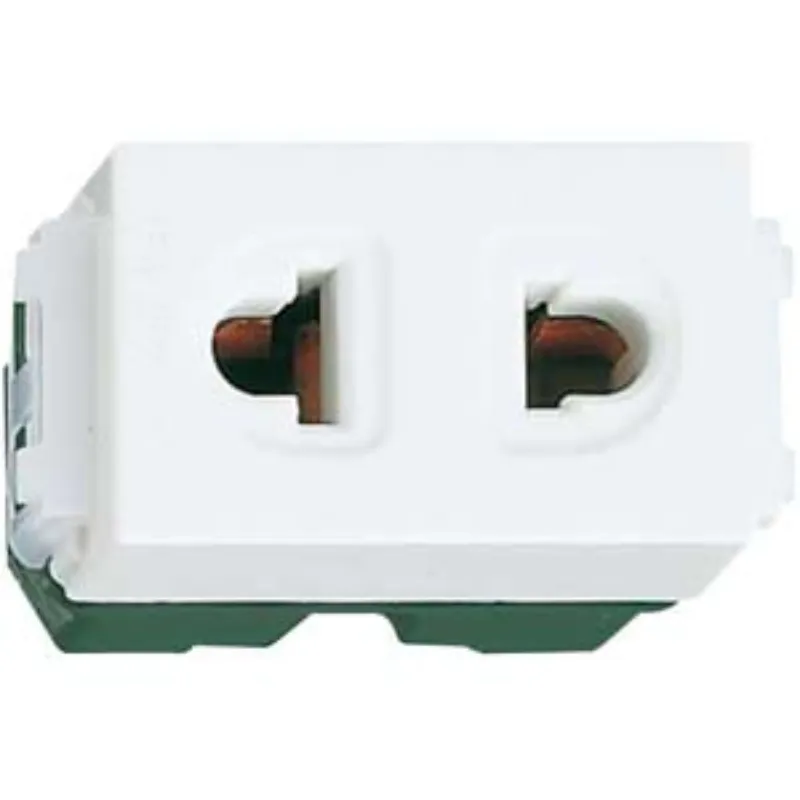 Ảnh của Hạt Ổ Cắm Panasonic WEV1091SW Nhựa Resin - Ổ Cắm Đa Năng 2 Chấu Có Màn Che