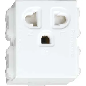 Ảnh của Hạt Ổ Cắm Đa Năng Panasonic WEV1181SW - Nhựa Resin Cao Cấp, Có Màn Che An Toàn