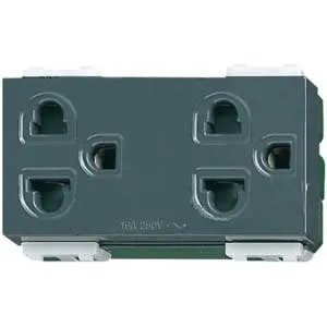 Ảnh của Hạt Ổ Cắm Đa Năng Panasonic WEV1582H - 3 Chấu Có Màn Che An Toàn (Đen)
