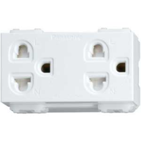 Ảnh của Hạt Ổ Cắm Đa Năng Panasonic WEV1582SW - Nhựa Resin Cao Cấp, Có Màn Che An Toàn