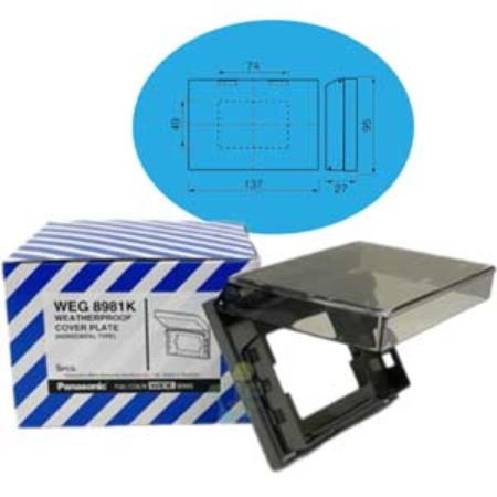 Ảnh của Mặt thiết bị có nắp che mưa PANASONIC WEG8981K-VN 