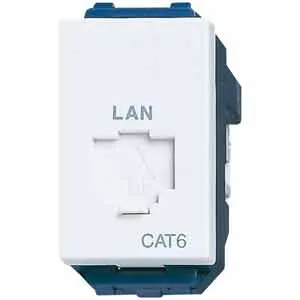 Ảnh của Ổ cắm mạng 8 cực dùng RJ45 PANASONIC WEV24886SW 