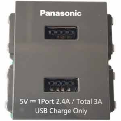 Ảnh của Ổ cắm sạc USB chống cháy PANASONIC WEF11821H 