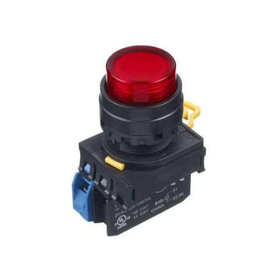 Ảnh của Nút Nhấn Nhả Có Đèn IDEC YW1L-M2E01QM3R: Đỏ, Ø22mm, 1NC, Chuẩn IP65 Chống Nước