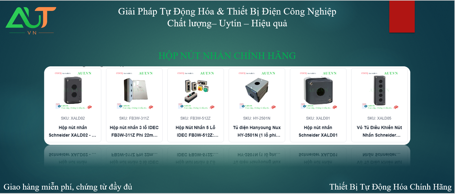 Hộp công tắc nút nhấn chính hãng