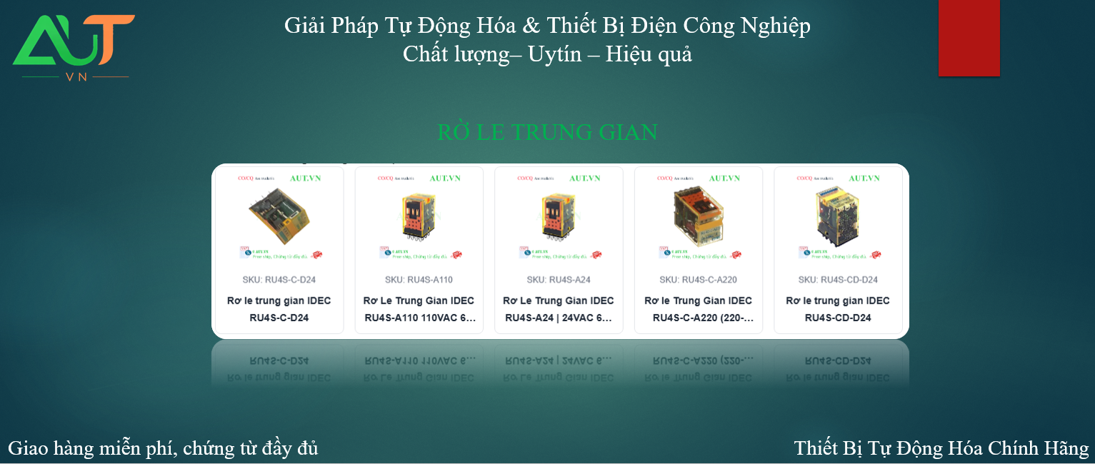 Rờ le trung gian chính hãng