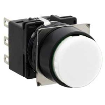 Ảnh của Nút nhấn giữ không đèn IDEC LB1B-A1T3W D16 3NO+3NC (Trắng)