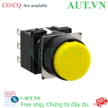 Ảnh của Nút nhấn giữ không đèn IDEC LB1B-A1T6Y D16 2NO+2NC (Vàng)