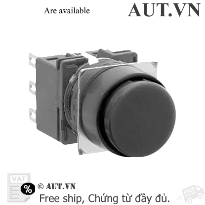 Ảnh của Nút nhấn giữ không đèn IDEC LB1B-A1T7B D16 3NO+3NC (Đen)