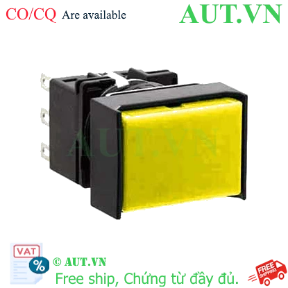 Ảnh của Nút nhấn giữ không đèn IDEC LB3B-A1T7LY D16 3NO+3NC (Vàng)